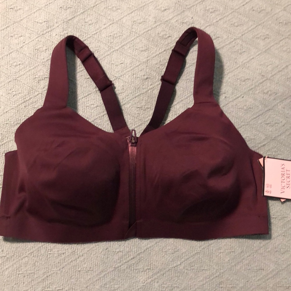 Victoria’s Secret 36D Knockout Sports Bra Eggplant Maroon NWT